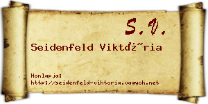 Seidenfeld Viktória névjegykártya